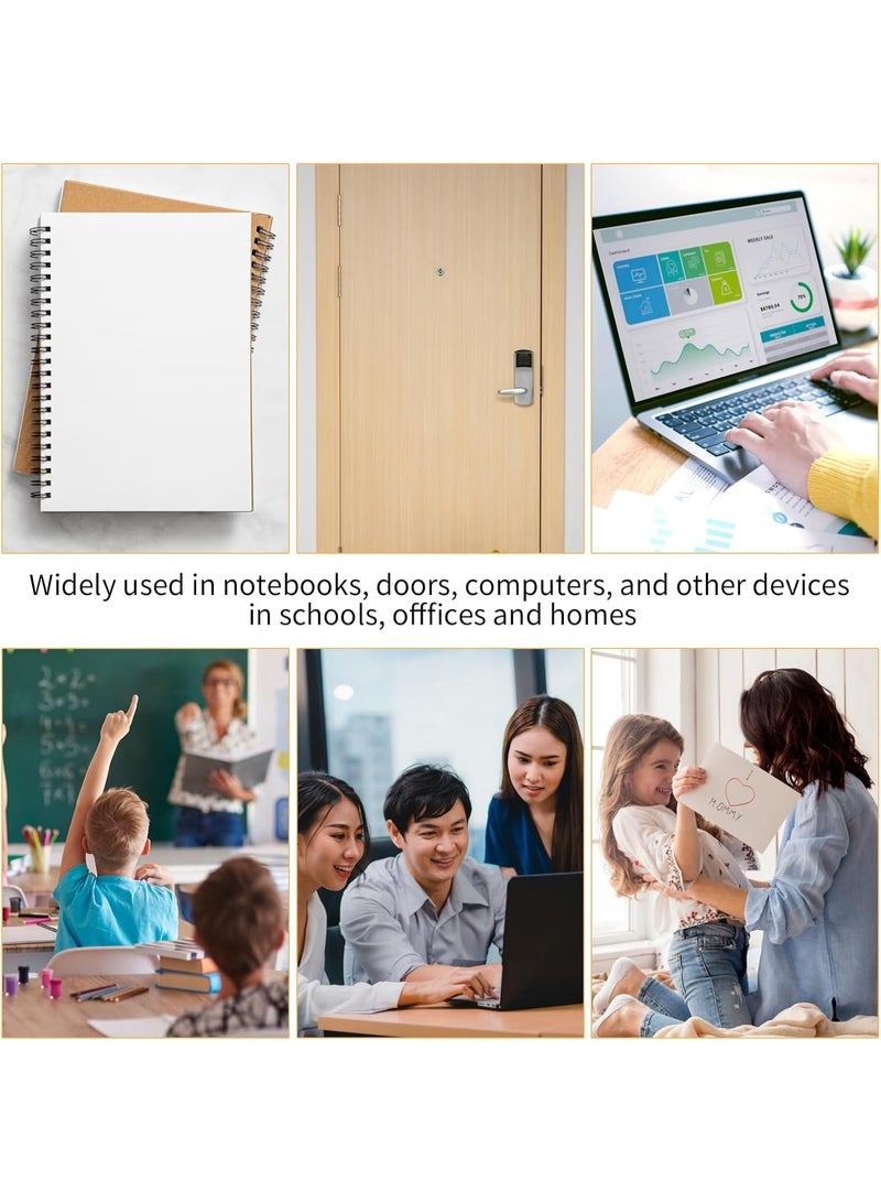 علامات "ضع هنا"، 1200 قطعة، ملاحظات لاصقة قابلة للتدوين وإعادة التموضع لتنظيم القراءة، الكتب وتصنيف الملفات، 5 ألوان/12 عبوة. - Image 3